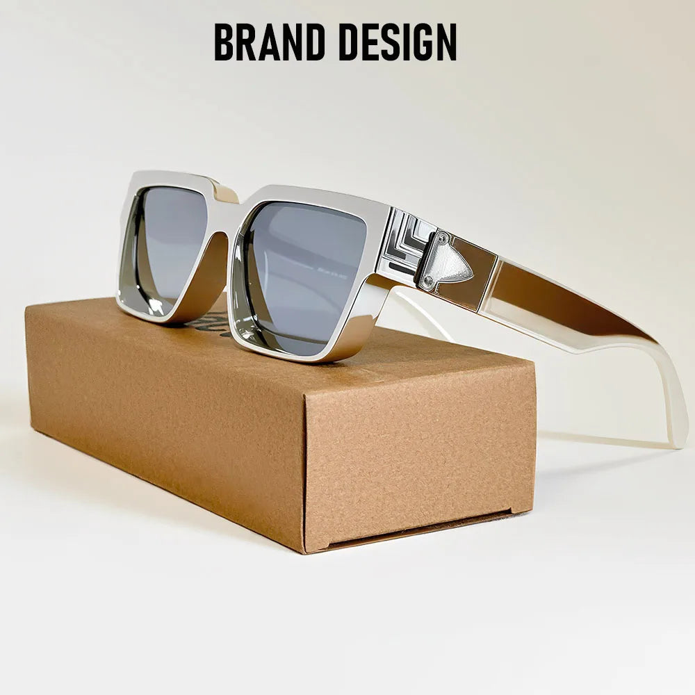 Brand Design Square Sunglass Men Vintage Retro Millionaire Sunglasses Women Thick Frame Fashion Glasses Dropshipping Gafas De So