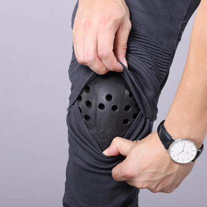 New Men's Winter Riding Motorcycle Cargo Pants Male Outdoor Riding Jeans Moto Protective Gear With Hip Knee Gear Long Trousers