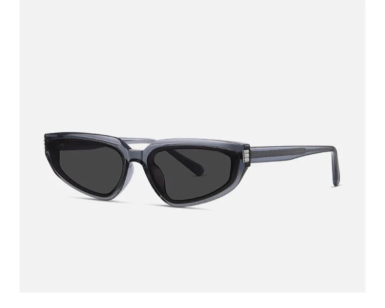 Ultra Light Personality Acetate Man Cat Eye Sunglasses Small Size Brand Designer Fashion Retro Women Decoration Sun Shades UV400