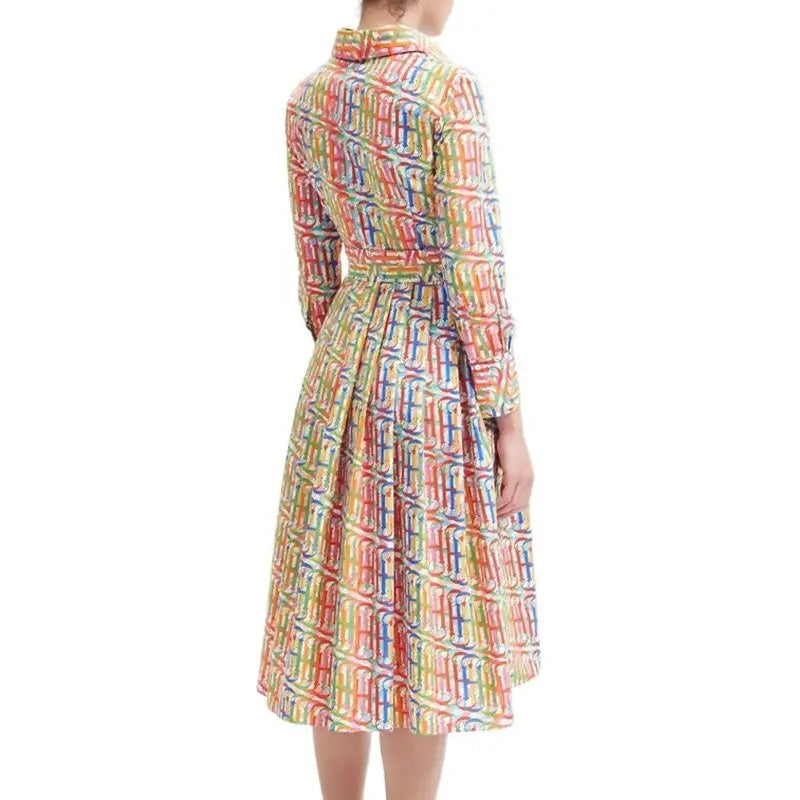New Women's Dress Popular High Grade Elegant Luxury Female Long Sleeved Dress Classic Fashion Vintage Ladies Versatile Dresses
