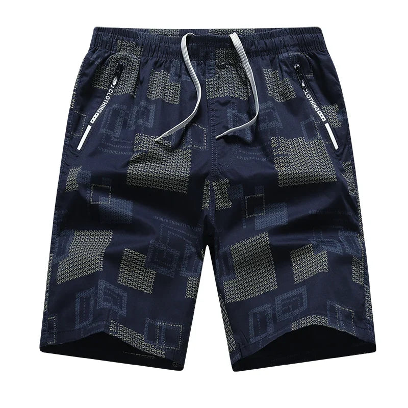Men's Sweatpants Baggy Comfortable Shorts Male Casual Travel Outdoor Sports Bermuda Shorts Elastic Waist Y2K Print Half Pants