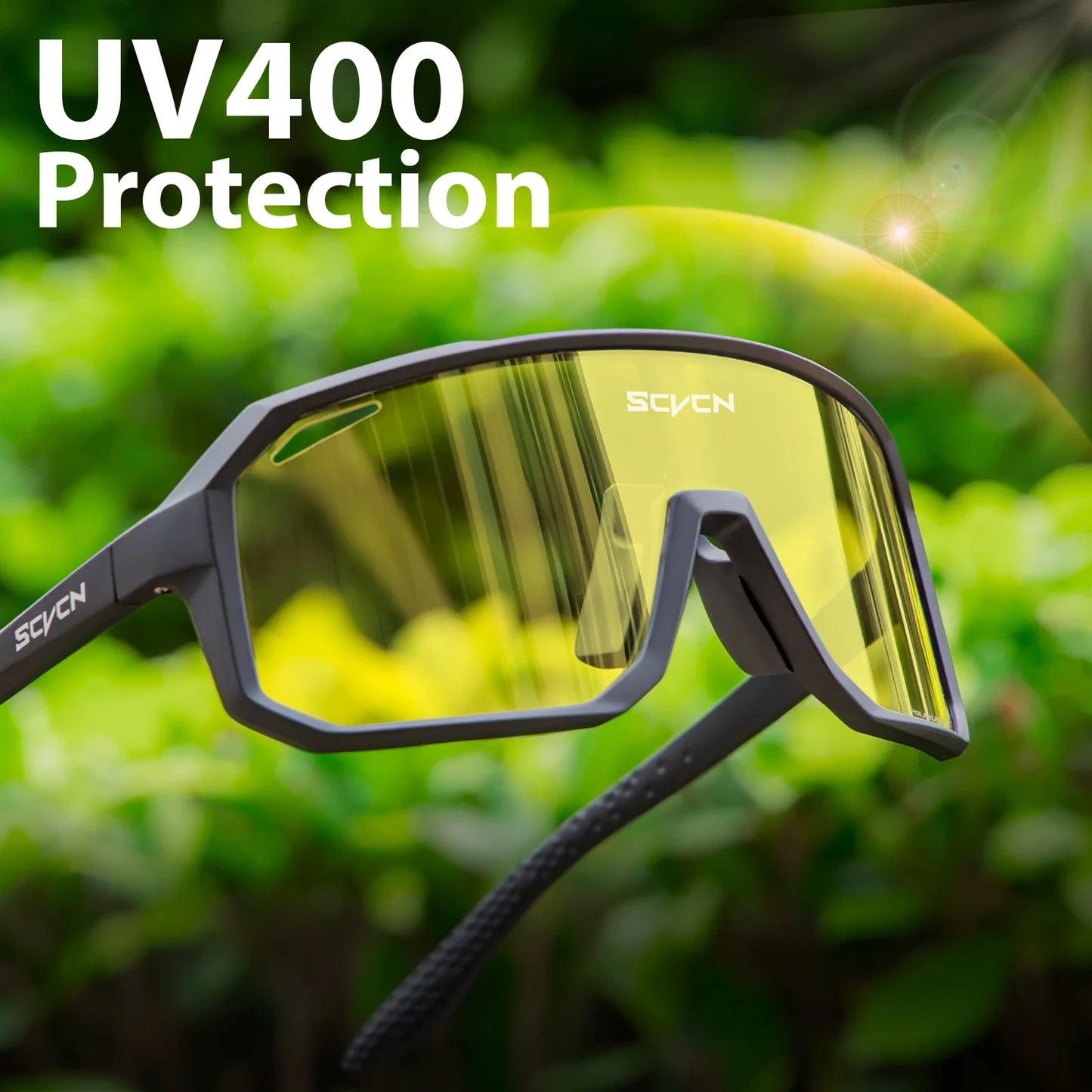 Yellow Polarized Sunglasses for Driving Night Vision Cycling Glasses Fashion MTB Mountain Bike Men Women Casual Glasses