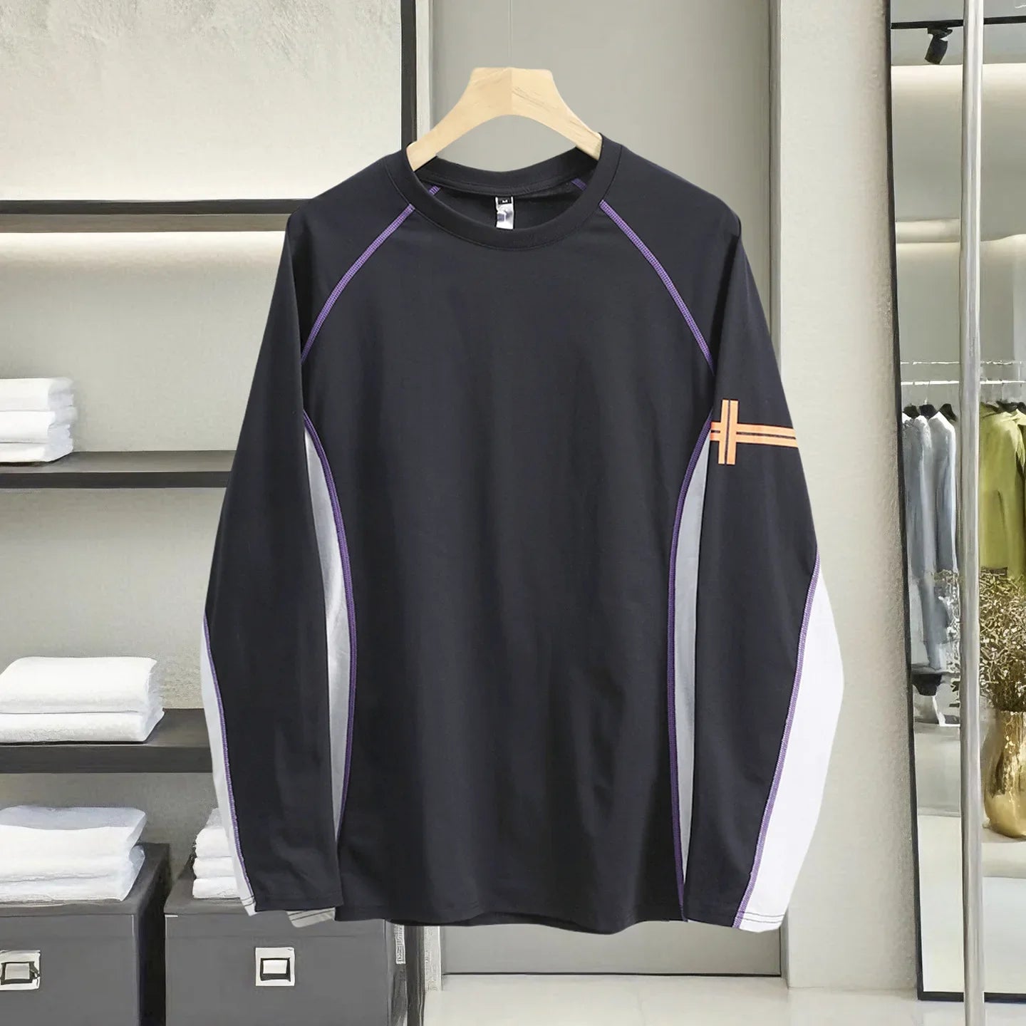 【High-Store Rated】Men's Long Sleeve Shirt, UPF 50+ Sun Protection & Lasting Antibacterial (150 Washes), Quick-Dry Breathable