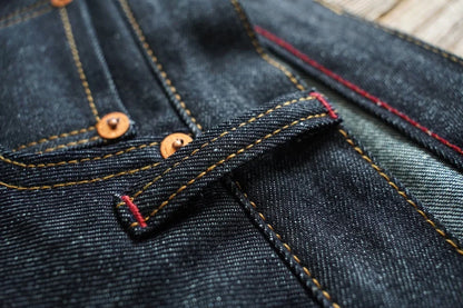 Summer Sanforized Selvedge Denim Jeans Cotton-ramie Men's Jeans Loose Fit High Rise 10oz