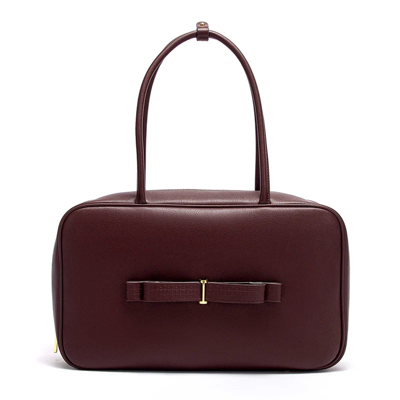 Women's Tote Bag New Simple Brown Stick Bag for Women's Commuting