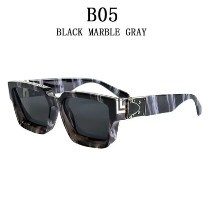 Millionaire Sunglasses For Men Vintage Square Sun Glasses Fashion Retro Sunglasses Women Trendy Luxe Gafas De Sol Hombre Lunette
