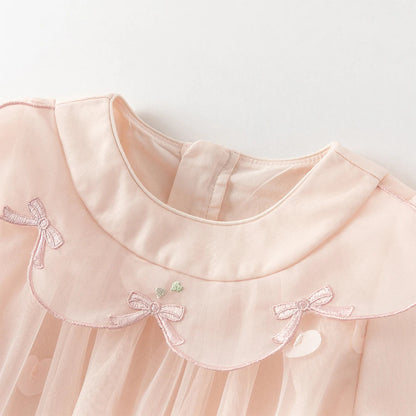 Children Princess Mesh Dress Girls Clothes Autumn Spring Long Sleeve Kids Elegant Dress Sweet Outdoor Party DB1261889