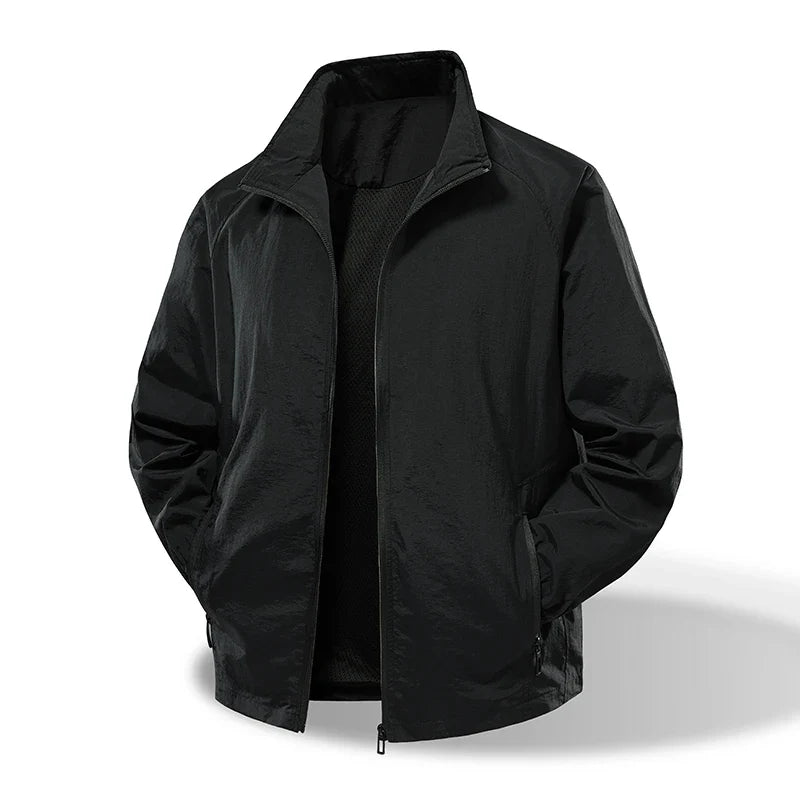 Spring and Autumn new workwear jacket men's elastic waterproof outdoor assault jacket stand collar jacket nylon windbreaker high