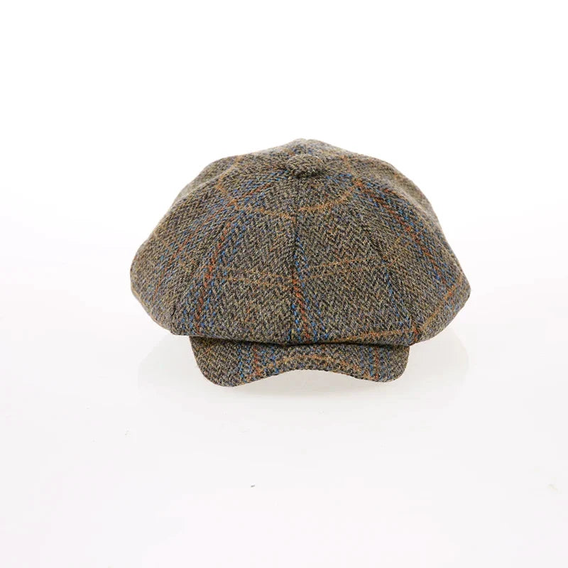Newsboy Hat 60% Wool Men Berets Grey Herringbone Flat Caps Women British Painters Hat Autumn Winter hats Octagonal Cap BJM42