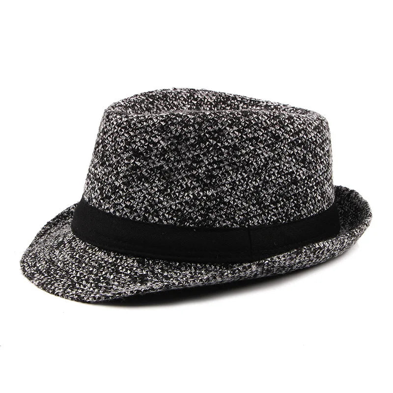 Spring Summer Wool Wedding Hat for Mid-Aged Men Couple Fashion Autumn Winter Party Plaid Luxury Design Jazz Hat Fedora Hat Women