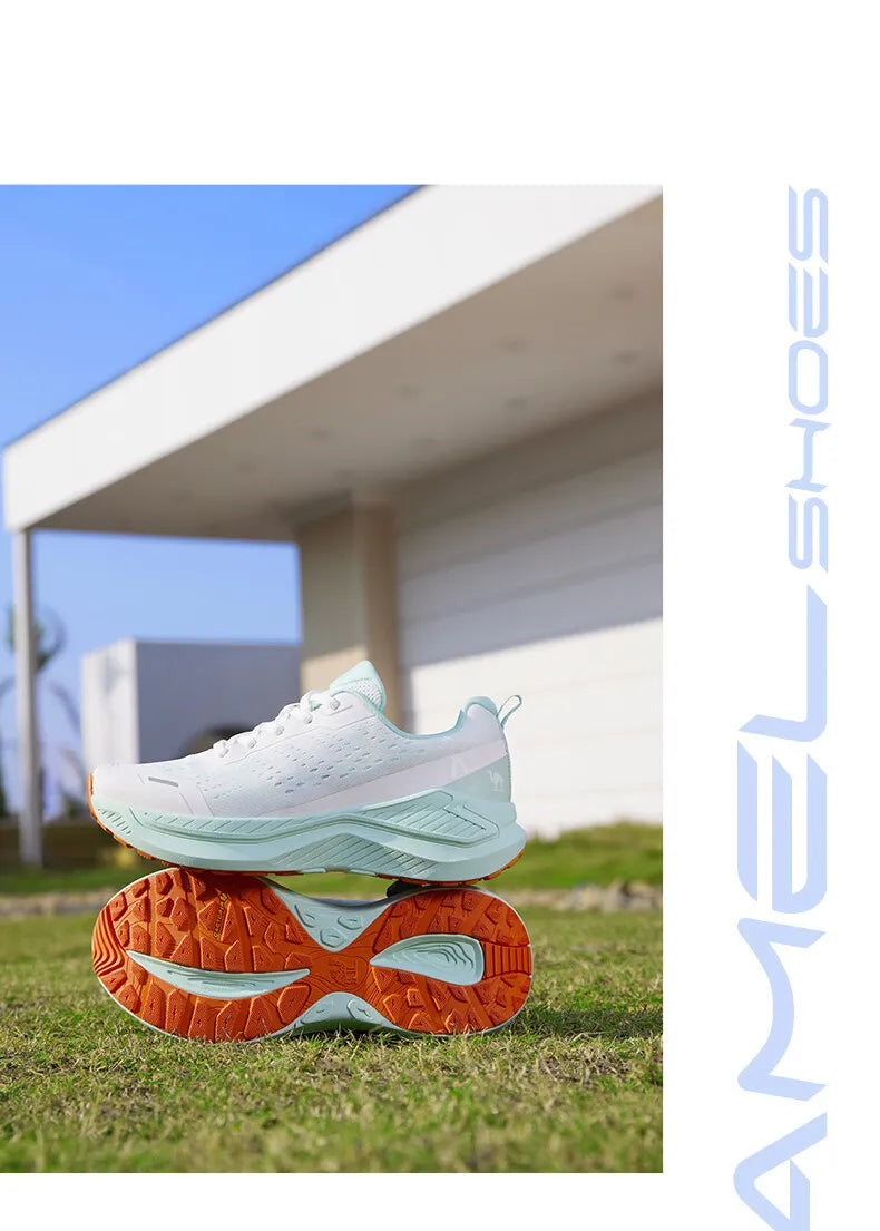 GOLDEN CAMEL Running Shoes for Men Women Sneakers Soft Sole Sports Shoes Lightweight Shock Absorb Breathable Casual Thick Soled
