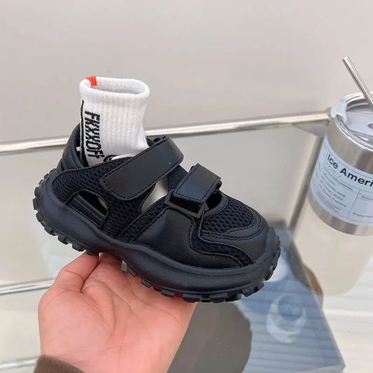 2026 New Design Children's Sports Sandals Breathable Single Mesh Closed-Toe Casual Sneakers for Boys Summer Outdoor Play
