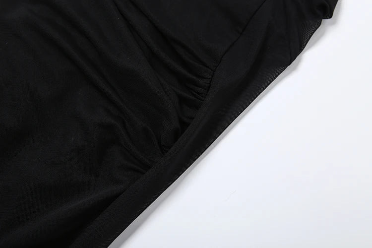 Prom Party Gown Dress Woman Sexy See Through Luxury Chain Halter Low-Neck Backless Sleeveless Midnight Elegant Vestidos