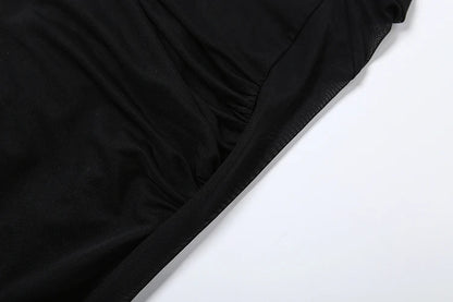 Prom Party Gown Dress Woman Sexy See Through Luxury Chain Halter Low-Neck Backless Sleeveless Midnight Elegant Vestidos