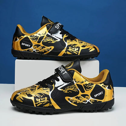 Hot Sale Children Soccer Shoes Boys Football Boots Training  Youth Ultralight Non-slip Sneaker Breathable Comfortable for Indoor