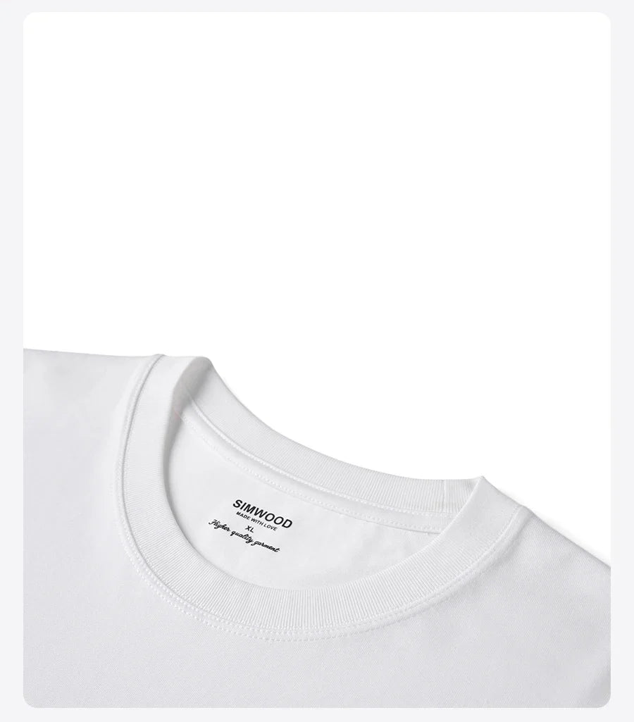 2026 Summer New Oversize 230gsm Sorona Cool Feeling Fabric Men Fashion Letter Print Tops High Quality Tees