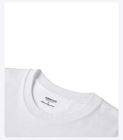 2026 Summer New Oversize 230gsm Sorona Cool Feeling Fabric Men Fashion Letter Print Tops High Quality Tees
