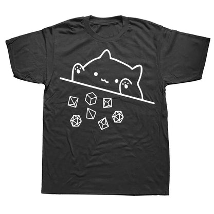 Novelty Dungeon Dragon T Shirts Graphic Streetwear Short Sleeve I Have A Plan D20 Dice Role Playing Game DnD T-shirt Men
