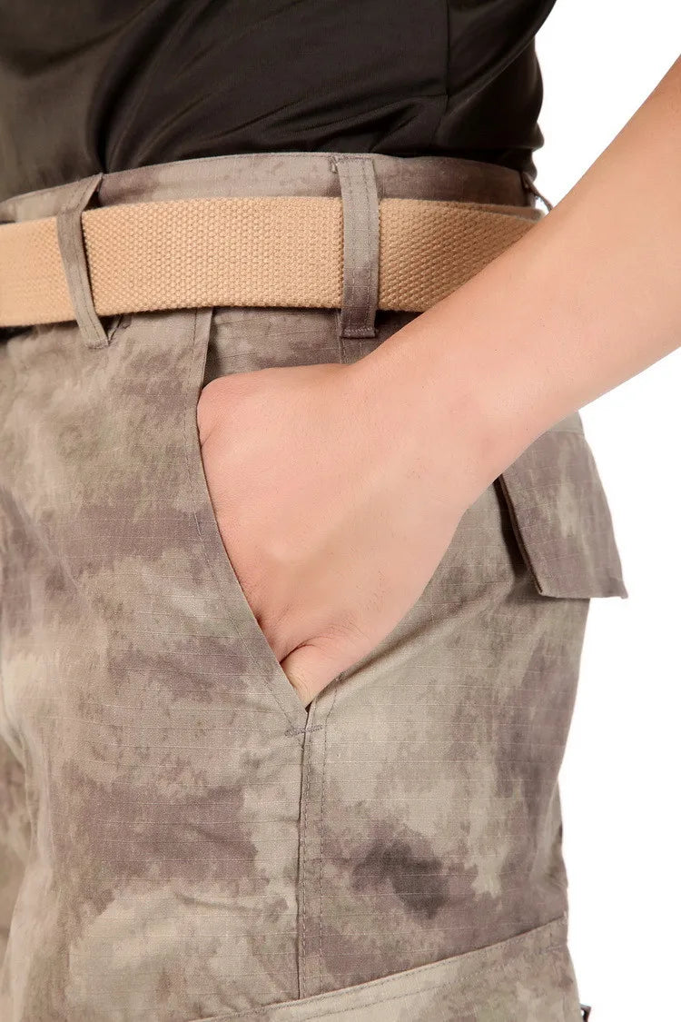 Men's Camouflage Tactical Pants Multi-Pockets Hunting Digital Camo Training  Cargo Pants New Spring  Long Trousers for Men