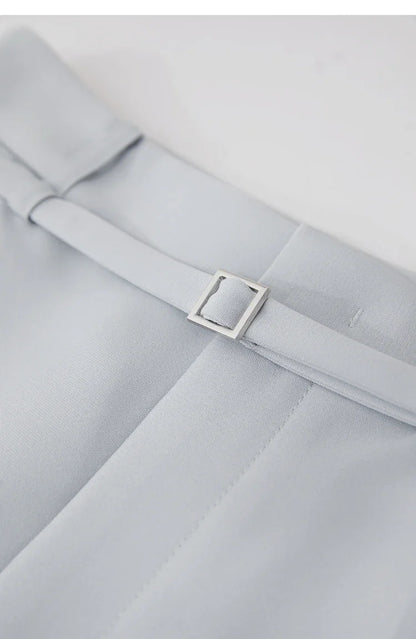Minimalism 2024 Summer New Commuter Fashion Loose Blazer High Waist Casual Solid Pants Women's Clothes Separately 12442201