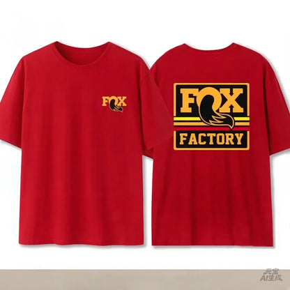 Summer Fox Racing Cross - country Mountain Bike Commemorative T - shirt High Quality Fashion Men Women Short Sleeve Round Neck
