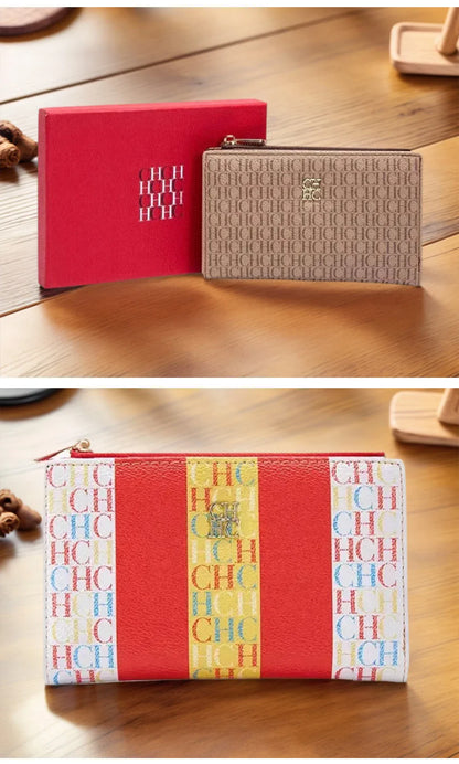 Exquisite Compact Portable High-quality Wallet With A High-end Feel Light Luxury Women's Cartoon Pattern Printed Wallet