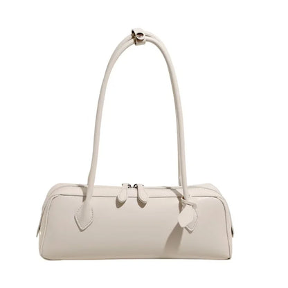 Vintage Long Shoulder Bag Women Shoulder Bag Luxury Cowhide Ladies Handbag Female Commuter Shopping Underarm Bag