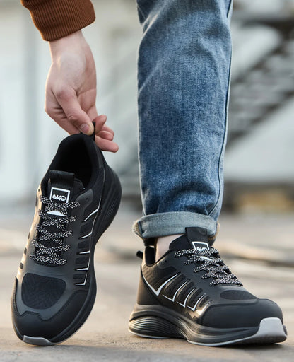 New Lightweight and Breathable Labor Protection Shoes for Men and Women Anti Smashing and Anti Piercing Steel Toe Safety Shoes