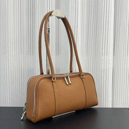 Elegant Versatile Suede Underarm Bags For Women Premium Soft Genuine Leather Shoulder Bag For Office Commute Lady Handbags New