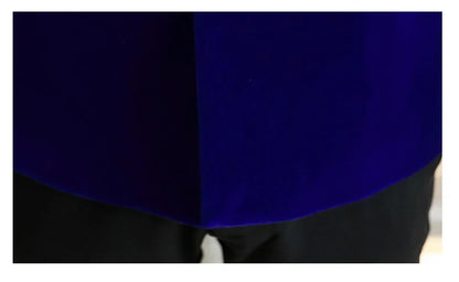 Men's Light Luxury Golden Velvet Coat Youth Fashion Trend Solid Color Stand Collar MAO Suit Handsome Boutique Item