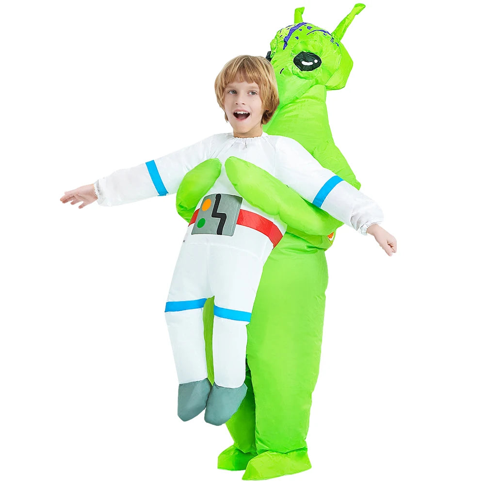 Kids Child Dinosaur Inflatable Costume Unicorn Dress Suits Anime Purim Halloween Party Cosplay Costumes for Boys Girls