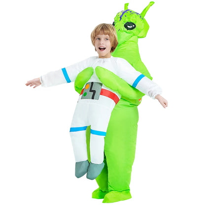 Kids Child Dinosaur Inflatable Costume Unicorn Dress Suits Anime Purim Halloween Party Cosplay Costumes for Boys Girls
