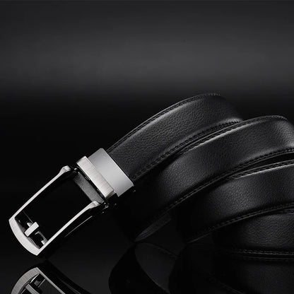 Men Belt Top Quality Cow Genuine Leather Men's Belt Cowhide Strap for Male Automatic Buckle Belts for Men Alloy Buckle Belt