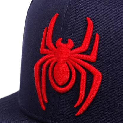 Unisex Spider Embroidery Hip-hop Hats Spring Autumn Outdoor Adjustable Casual Baseball Caps Sunscreen Hat