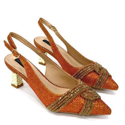 Black Hollow Design With Pointed Shoes And Fashion Three-Dimensional Bag Cozy Rhinestones Are Suitable For Parties