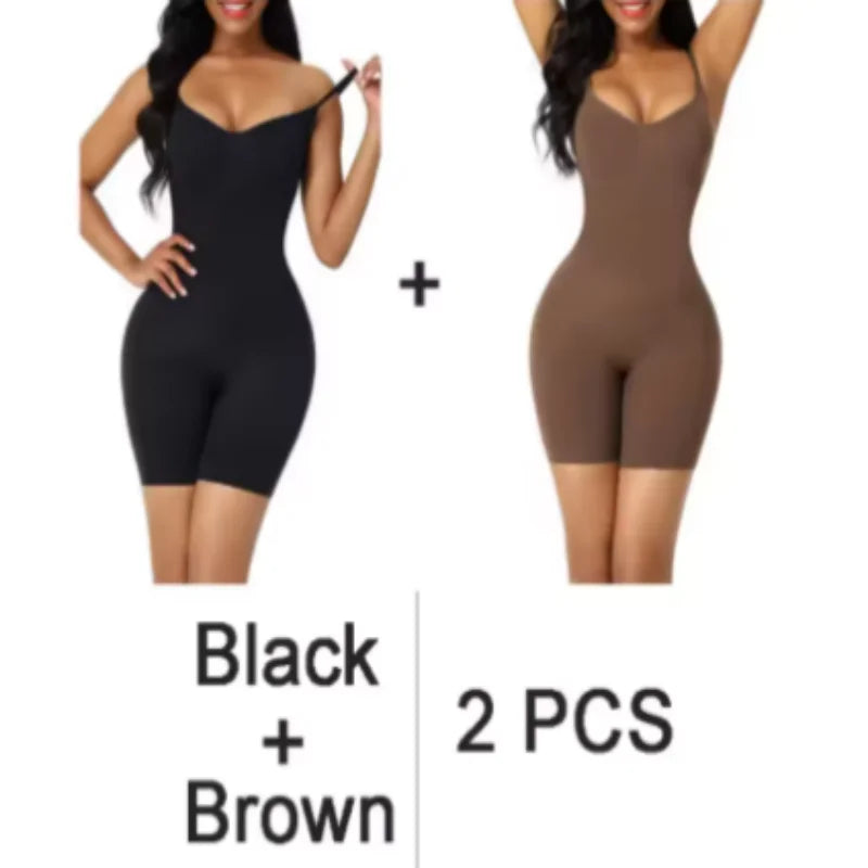 Women Seamless Shapewear Bodysuit Push Up Tummy Control Waist Trainer Butt Lifter Slimming Full Body Shaper For Daily Wear