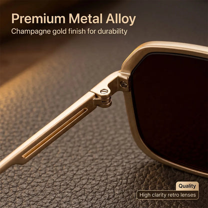 UV400 Protection Sunglass Men Metal Frame Steampunk Sunglasses Women Luxury Vintage Fashion Glasses Dropshipping Gafas De Sol