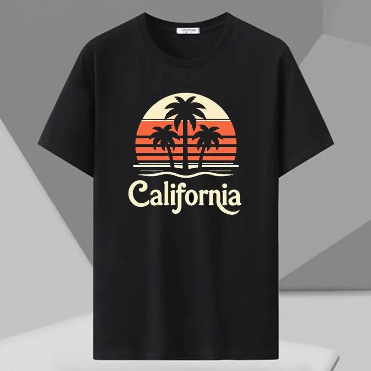 MenT Shirts Printed Tee Plus Size 110-180kg 5XL 6XL 7XL Black T-shirt Round Neck Short Sleeve Oversized Tops Big Men Clothing