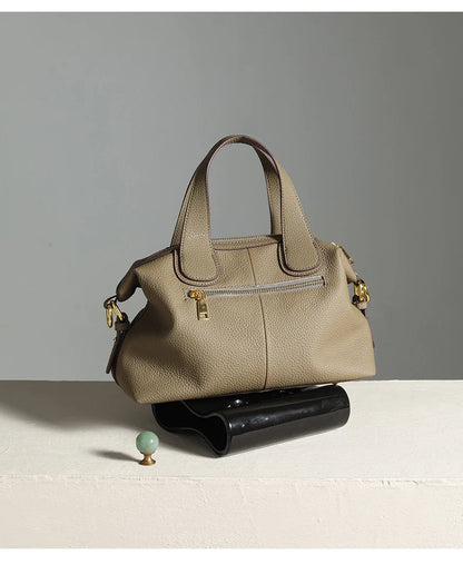 Women's Bag 2025 Trend Natural Cow Leather Bag Female Retro Cowhide Crossbody Bags Ladies Large Capacity Shoulder Bag Women