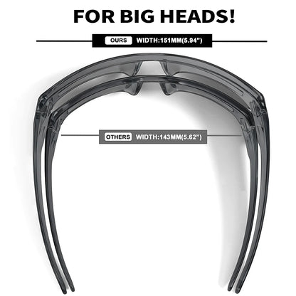 Z87 Polarized Sunglasses Men Women Wrap Around Sport Driving UV400 Retro Vintage Shield Safety Glasses 8231
