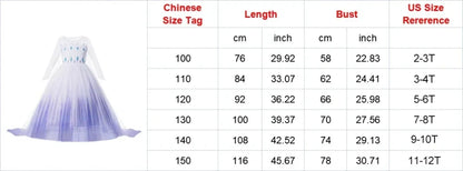 Kids Princess Dress Variety Set for Girl Cosplay Halloween Birthday Party Costume Gown 2-8Y Vestido Girls Birthday Gifts