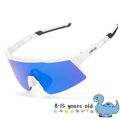 Kids Cycling Sunglasses Aged 8-15 Baseball Running Children Glasses UV400 Sports Riding Bicycle Glasses