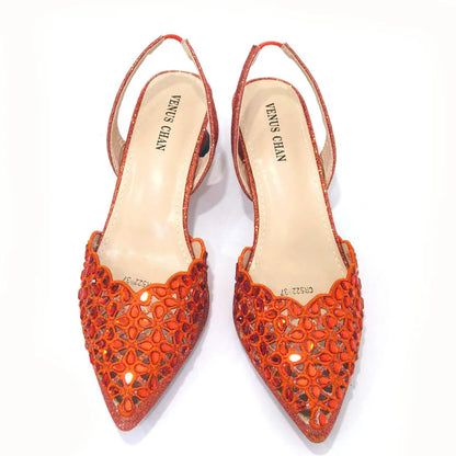 2023 Royal Blue Noble Three-Dimensional Bag With Elegant High Heels Shoes Italian Popular Design African Ladies Shoes Bag Set