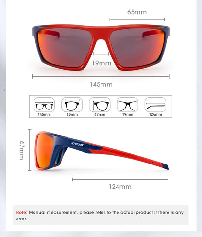 Men Fashion Polarized Sunglasses Cycling Glasses UV400 Eyewear for Men Women Driving Climbing Outdoor Sports Sunglasses