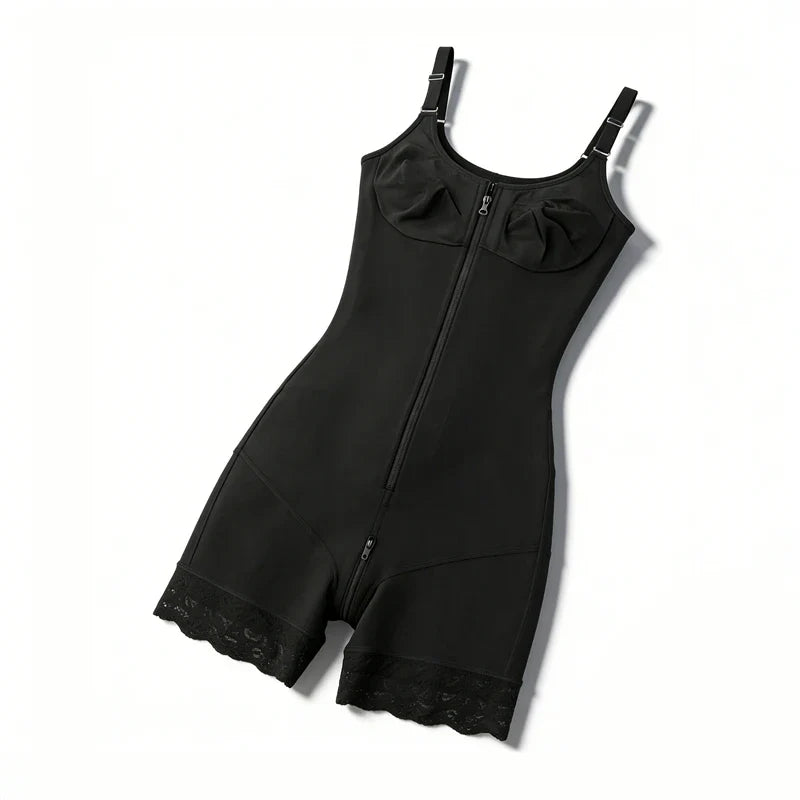 Fajas Body Shaper Tummy Control Butt Lifter Shapewear Bodysuit Zipper Design Crotch Postpartum Waist Trainer Slimming Girdles