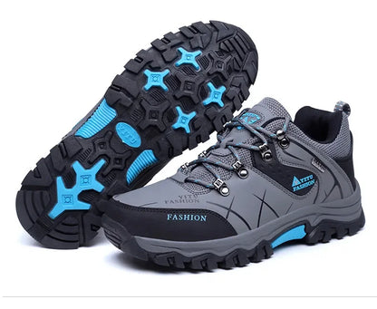 Brand Men Winter Snow Boots Waterproof Leather Sneakers Super Warm Men's Boots Outdoor Male Hiking Boots Work Shoes Size 39-47