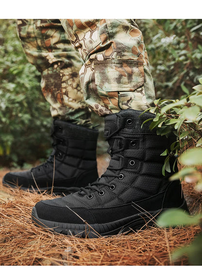 Men's Tactical Boots Ankle Outdoor Hiking Desert Boots Sports Climbing Shoes Military Work Waterproof Work Safety Hunting Shoes
