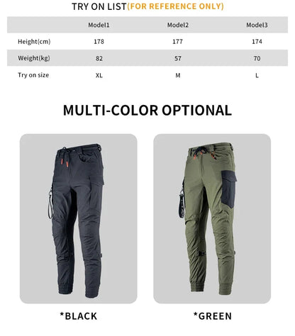 New Black Motorcycle Pants Riding Men Equipemt Summer Breathable Trousers With CE Protection Armor Wearing Gears Accessories