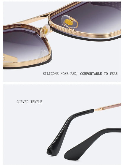2025 Steampunk Sunglass Men Vintage Square Sunglasses Women Trendy Retro Punk Fashion Glasses Gafas De Sol Hombre Luxe Zonnebril