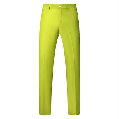 2026 New Men's Rose Red Trousers, Asian Size Blue Formal Pants, Black Pantalon Hombre.